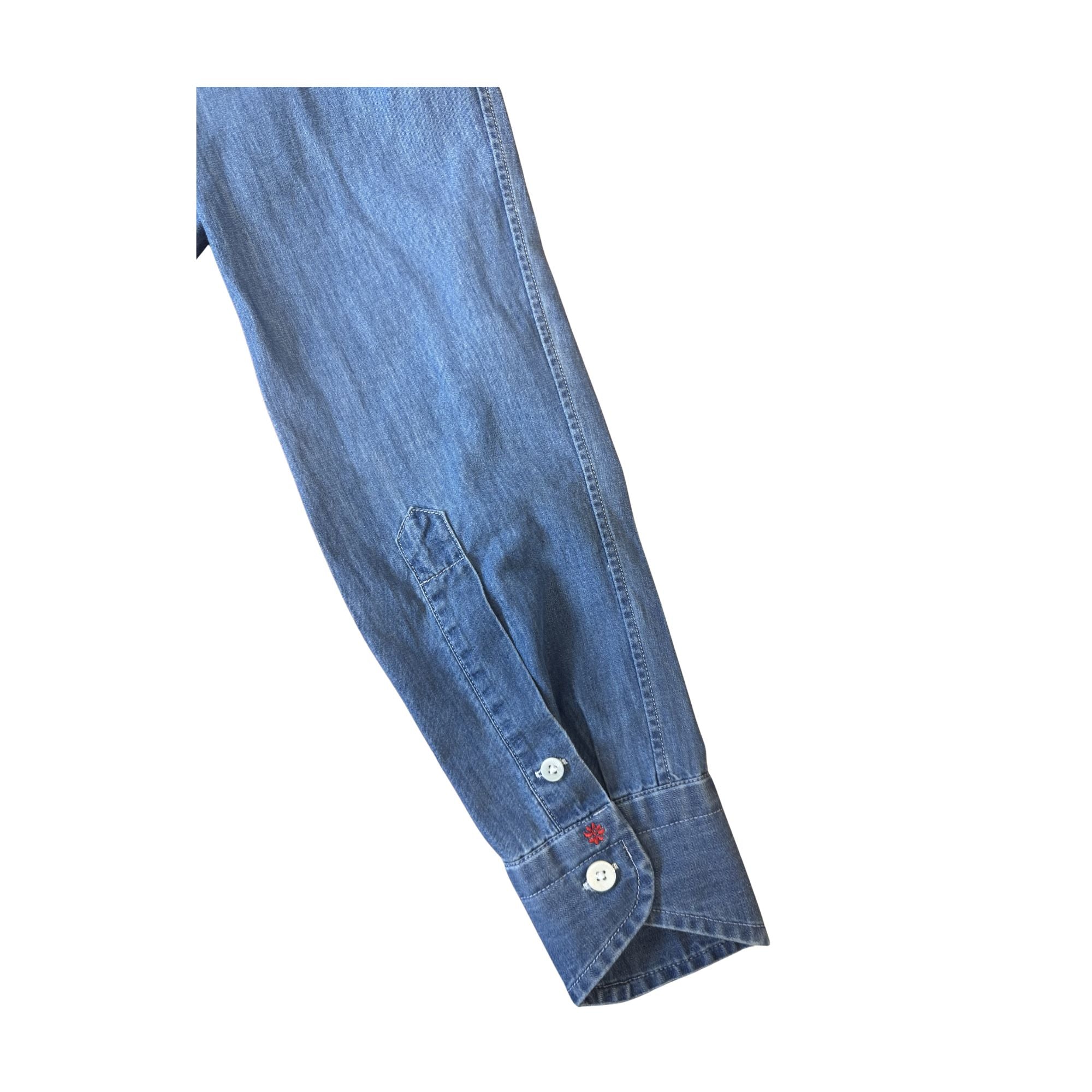 Camicia-azzurra-denim-Harley98-DEN112/02-polso