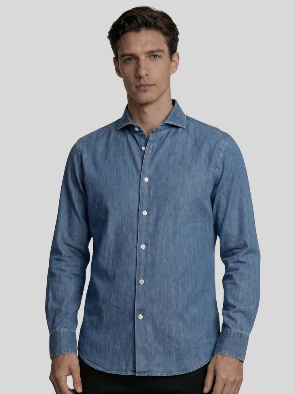 Camicia-azzurra-denim-Harley98- DEN112/02-primopiano