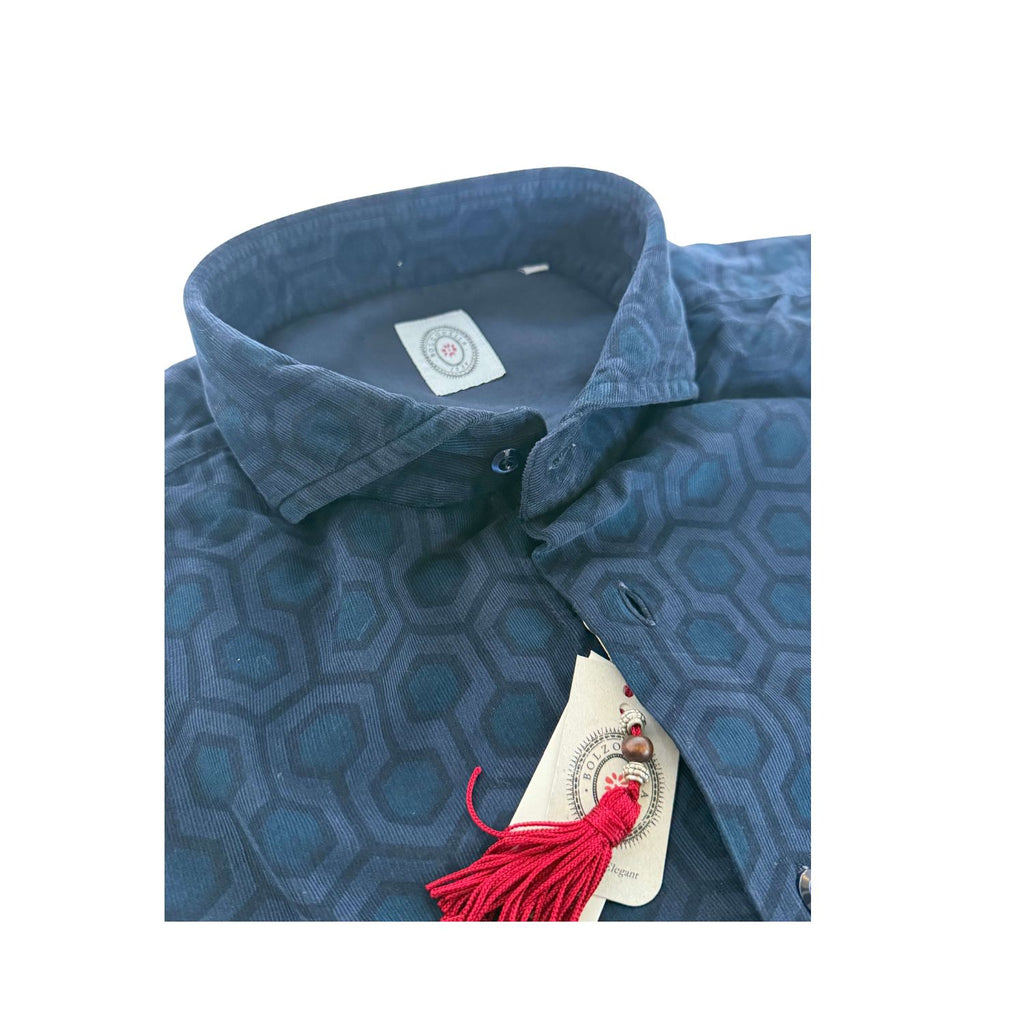 Camicia-blupattern-Harley98-6100/DR-PR11-collo