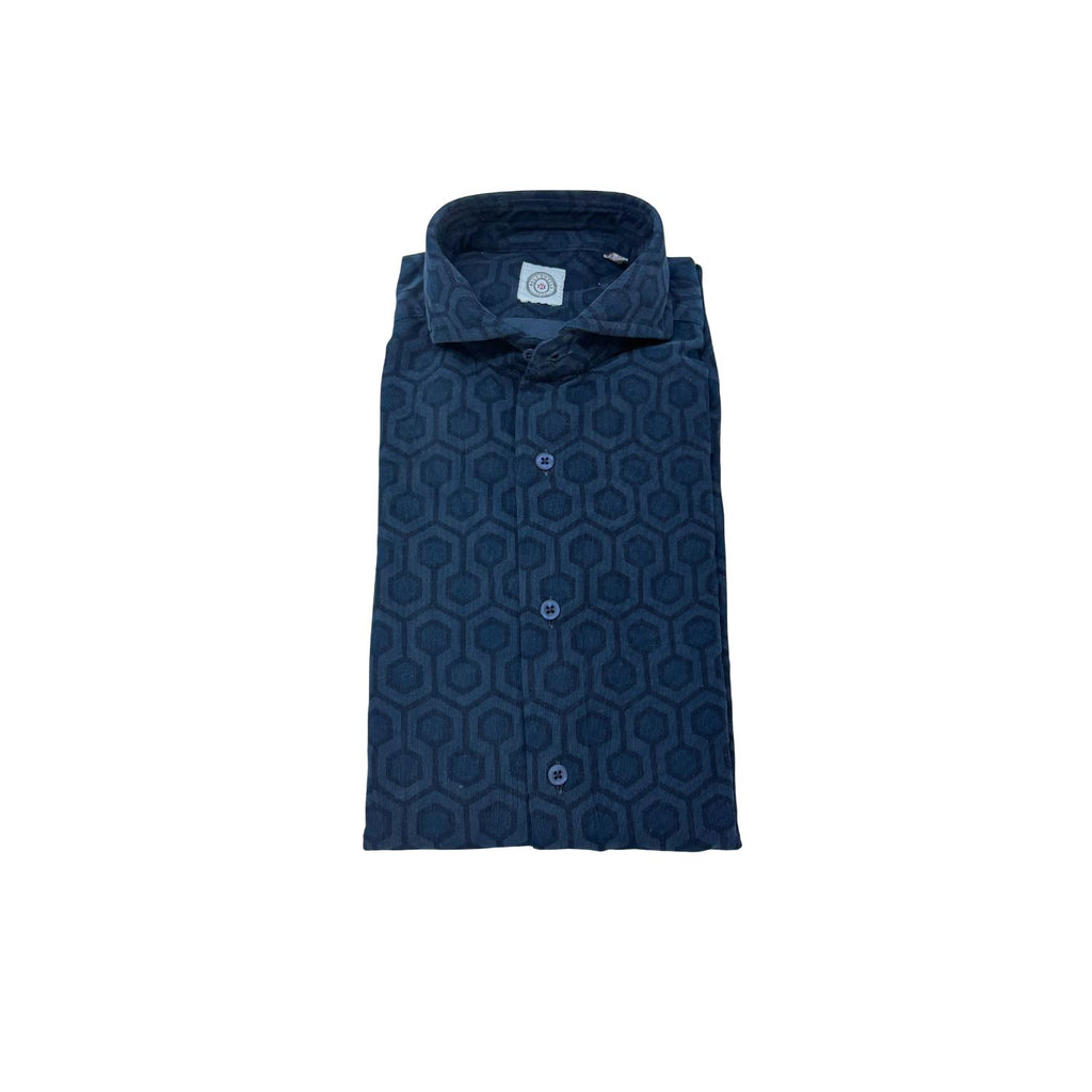 Camicia-blupattern-Harley98-6100/DR-PR11-piegata