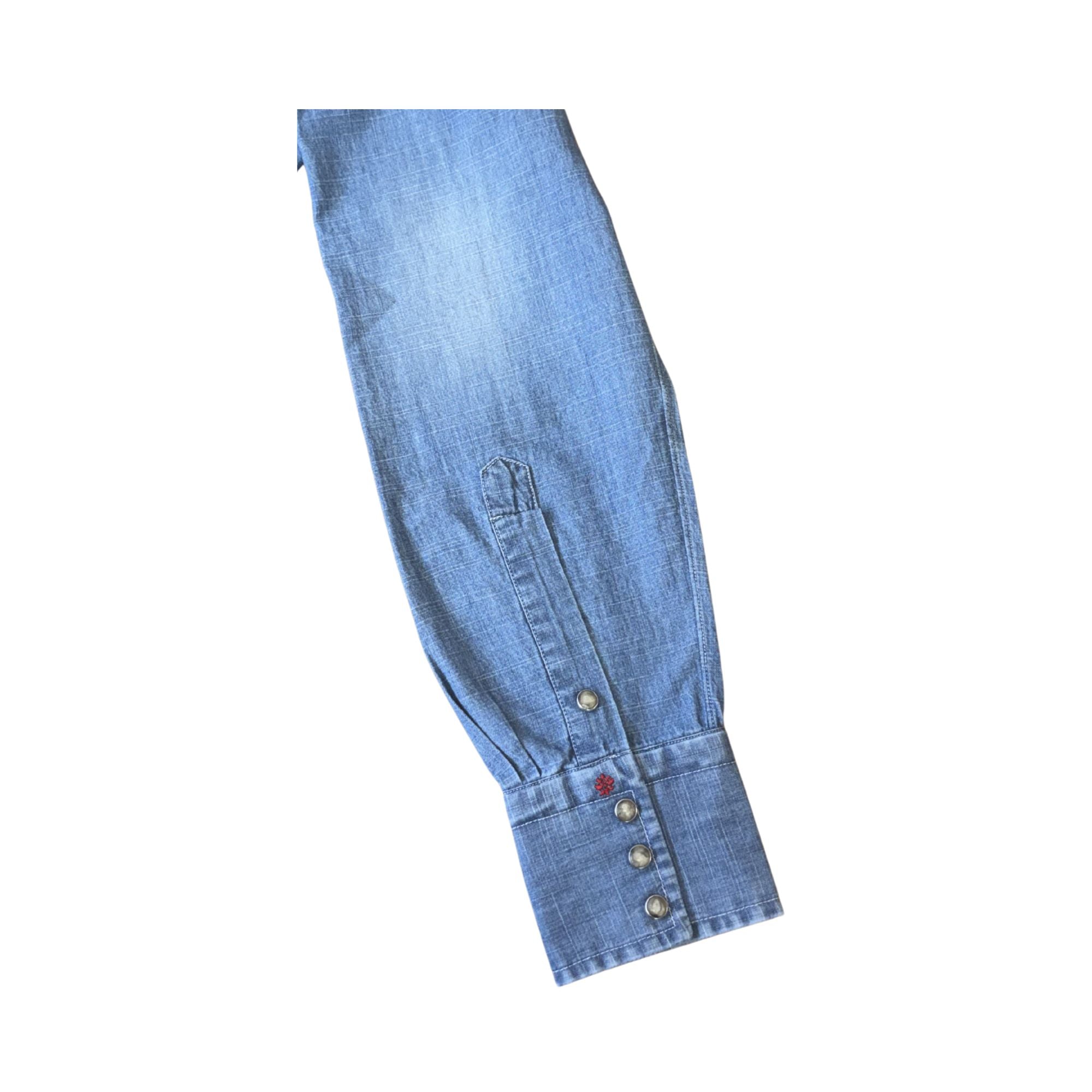 Camicia-celeste-Denim-Will-DEN111/01-polso