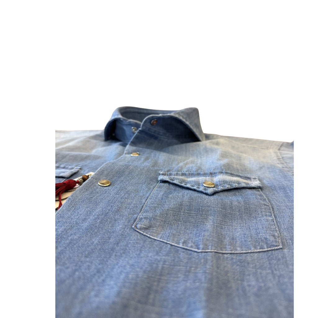 Camicia-celeste-Denim-Will-DEN111/01-tasca