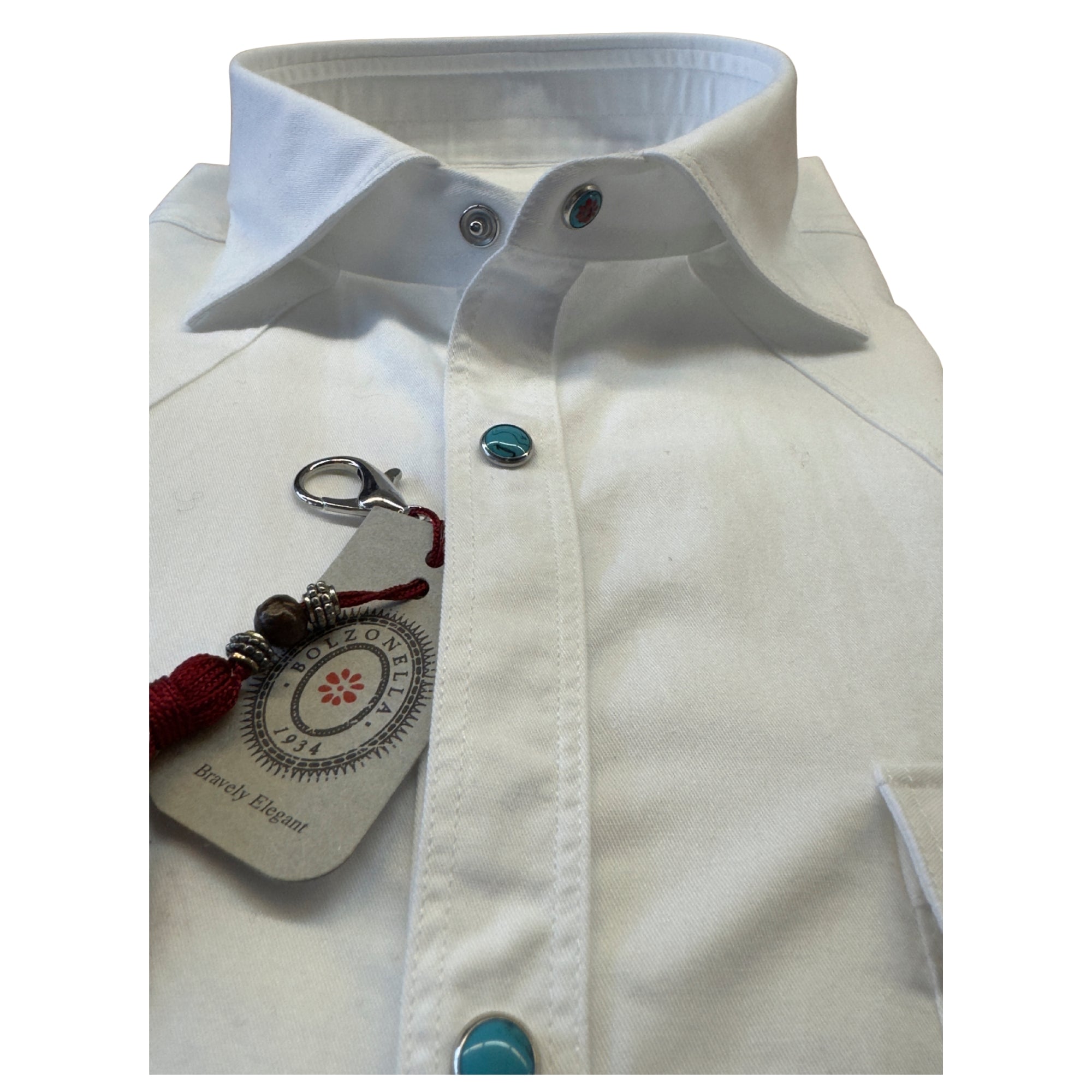 Camicia-denim-bianco-Baddy-DEN44/W01-collo