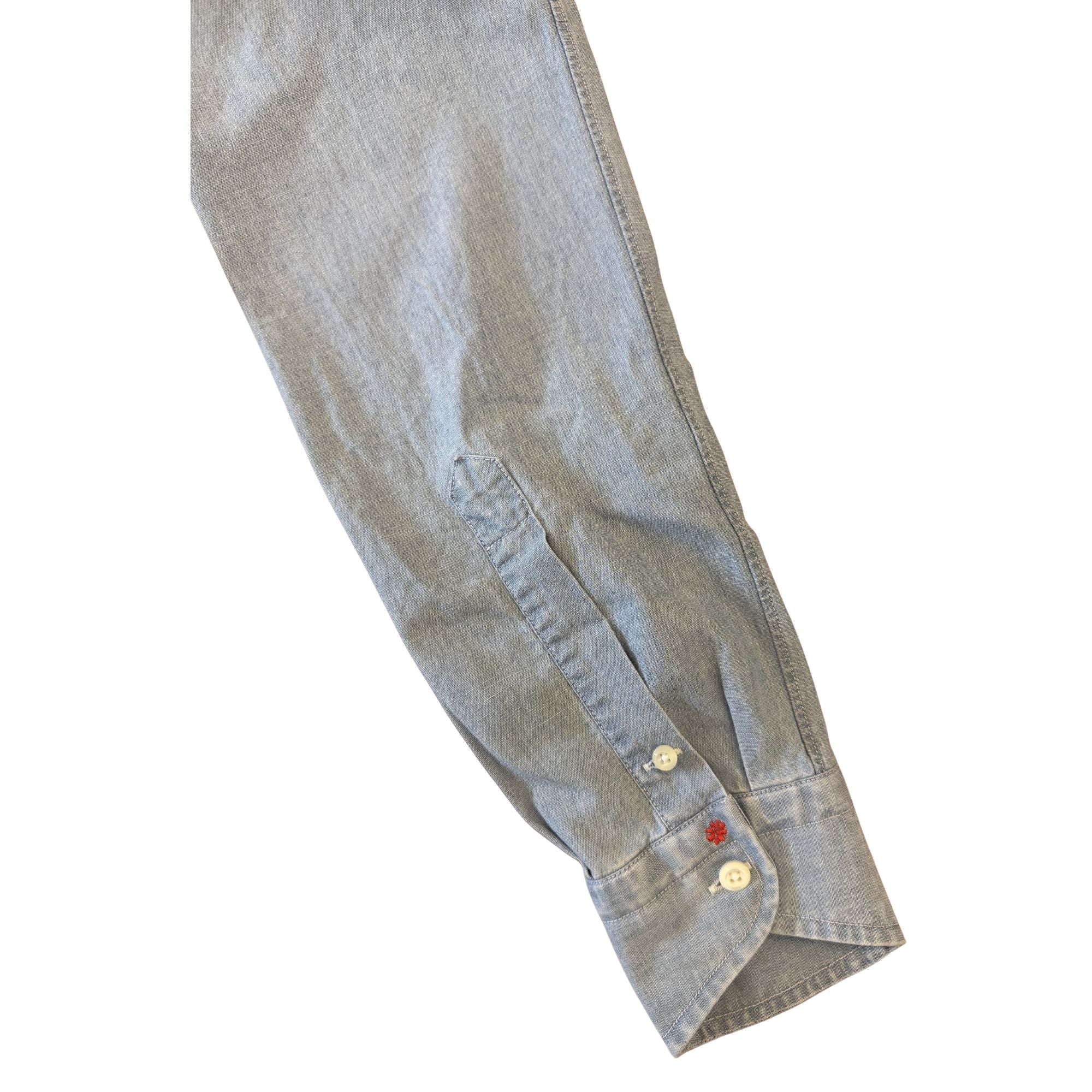 Camicia-denim-celeste-Buell98- DEN01/W01-polso