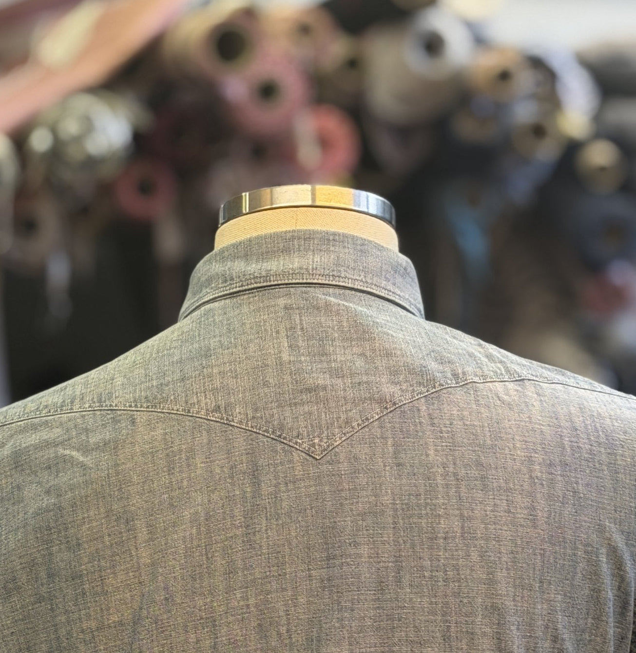 Camicia-denim-grigio-Prisoner-DEN02/03-posteriore