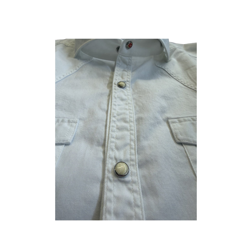 Camicia-denimbianco-Baddy98-DEN44/W01-bottone-madreperla