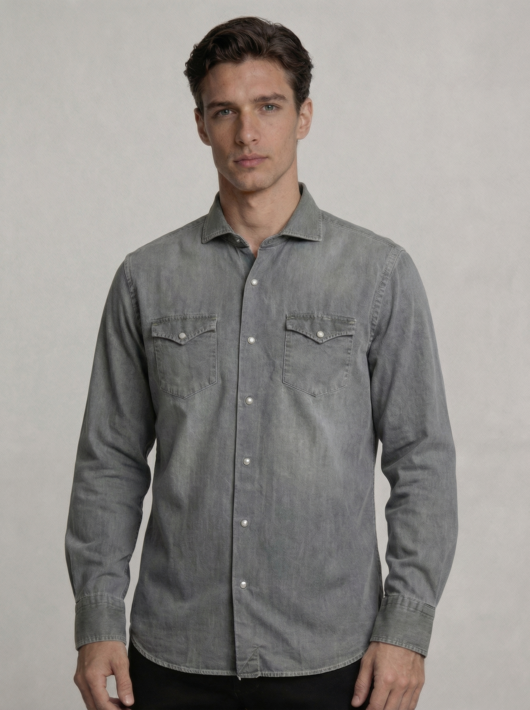 Camicia-grigia-Denim-Will-DEN110/01-primopiano