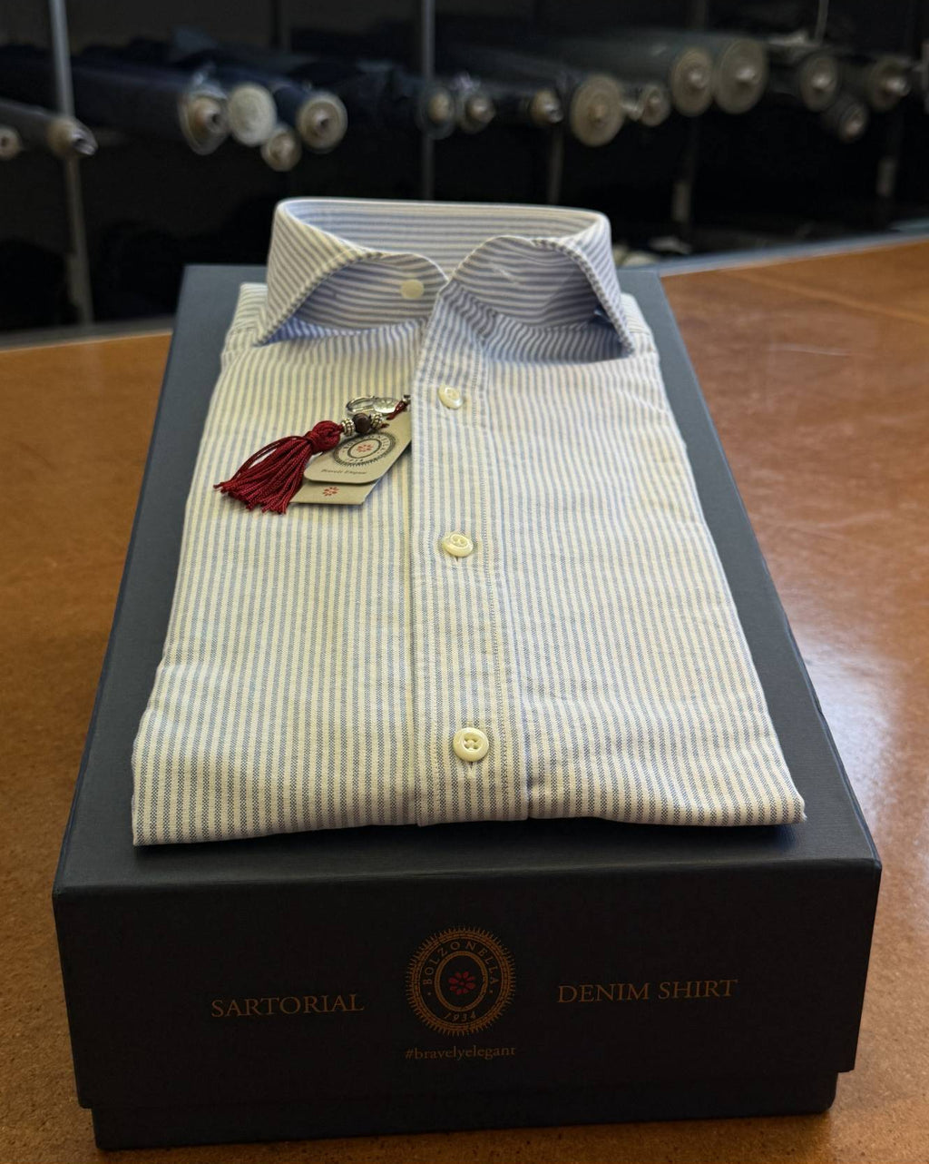 Camicia-righe-Buell-5000/7211-primopiano