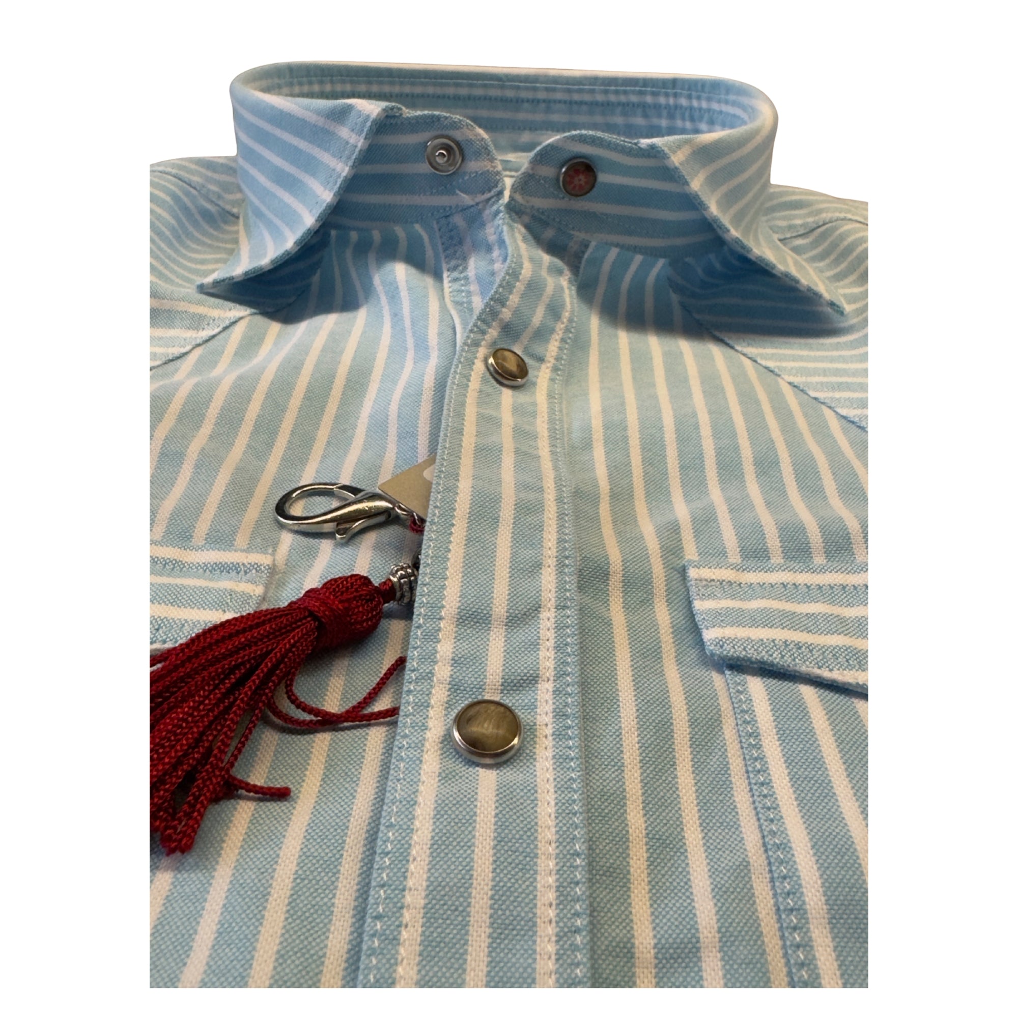 Camicia-righe-biancoazzurra-Baddy-3108/03-collo