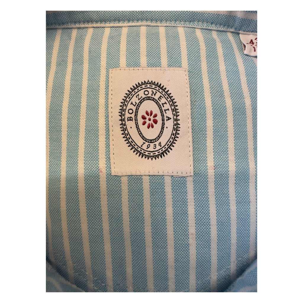 Camicia-righe-biancoazzurra-Baddy-3108/03-logo
