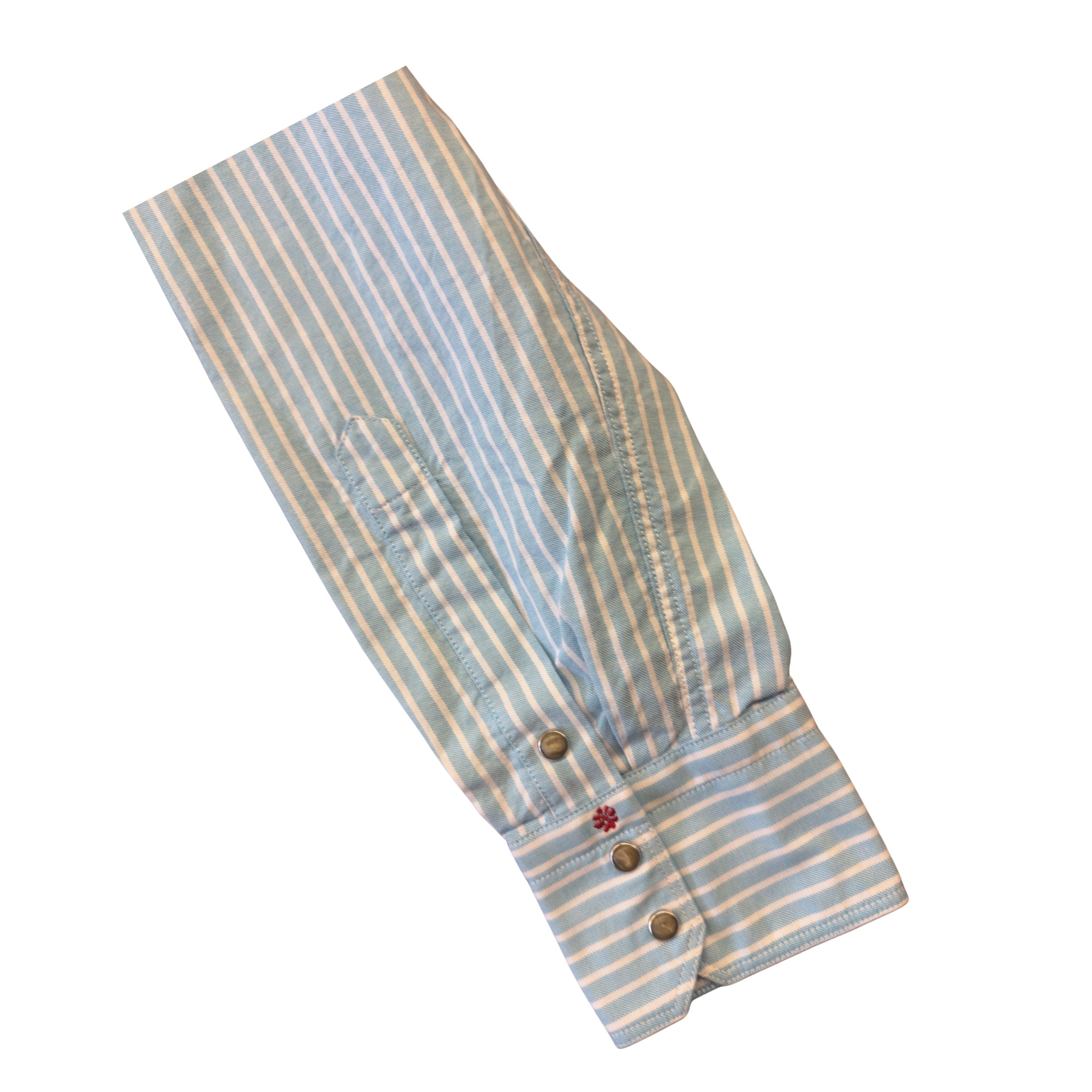 Camicia-righe-biancoazzurra-Baddy-3108/03-polso