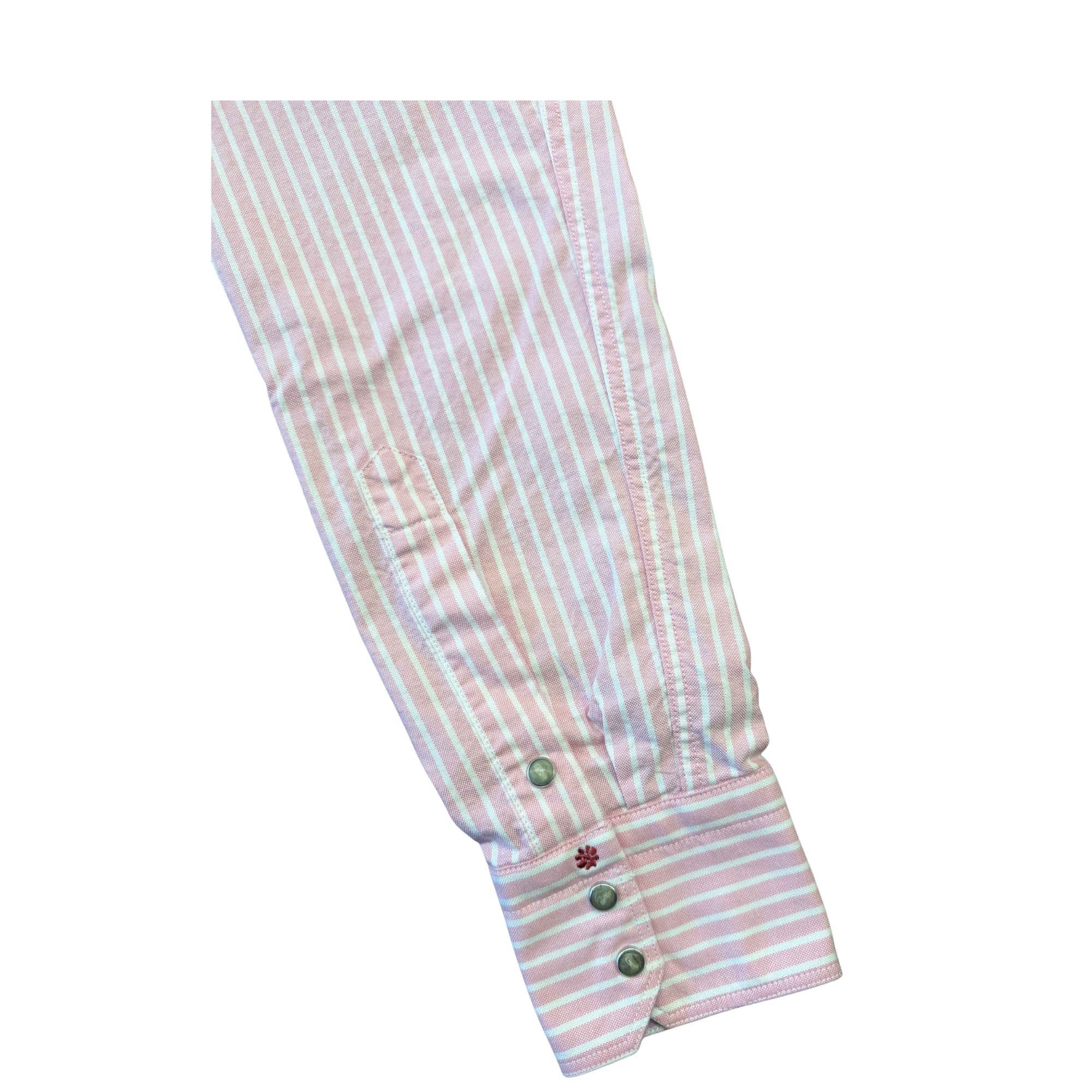 Camicia-righe-biancorosa-Baddy-3108/02-polso