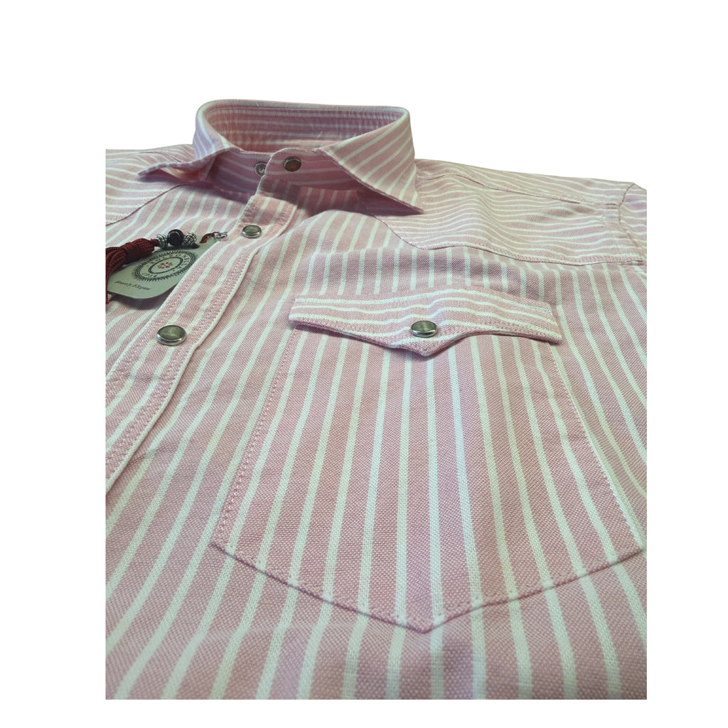 Camicia-righe-biancorosa-Baddy-3108/02-tasca