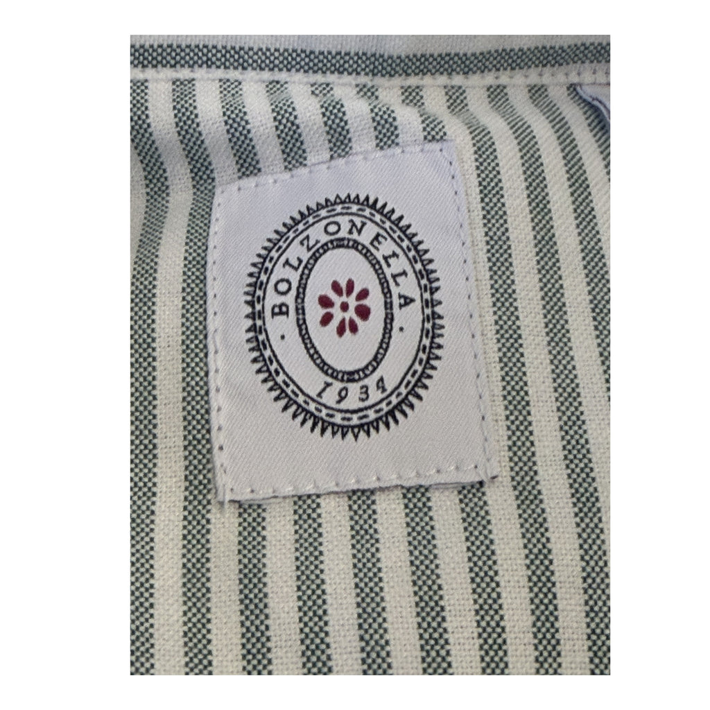 Camicia-righe-verdeacqua-Baddy-3108/01-logo